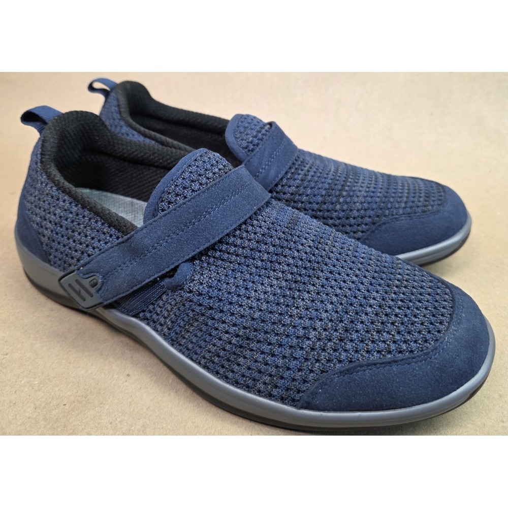 Orthofeet Quincy (Sz 8.5 D Wide) 823 Women's Blue StretchOrthopedic Shoes